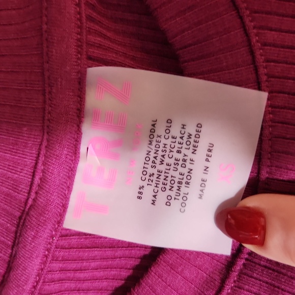 Terez New York Ribbed Long Sleeve Dress - Picture 6 of 6